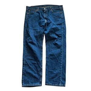 Levis 505 Regular Fit Jeans‎ Mens 40x30 Blue Denim Straight Leg 00505-4886